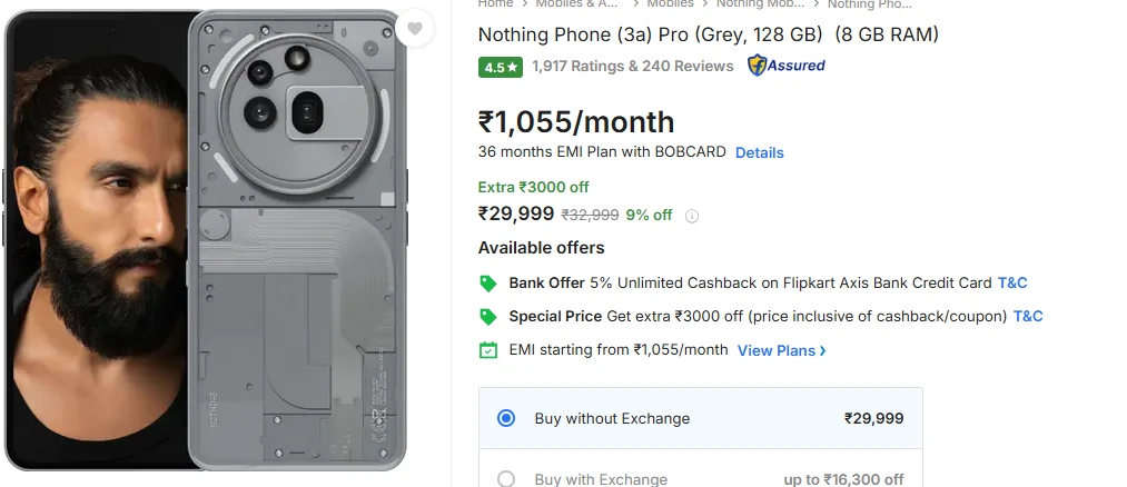 Nothing Phone 3a Pro